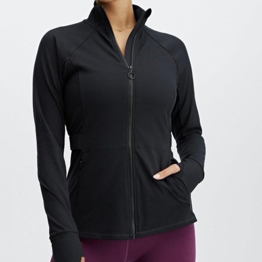 Fabletics trinity performance jacket black Small … - image 9
